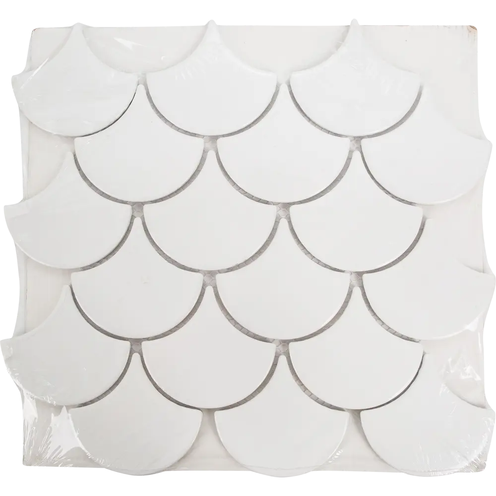 Мозаика керамогранитная Fan Shape 29.3x27.4 см цвет белый 82283780 STLM-2192945 Santreyd  - Вид №3