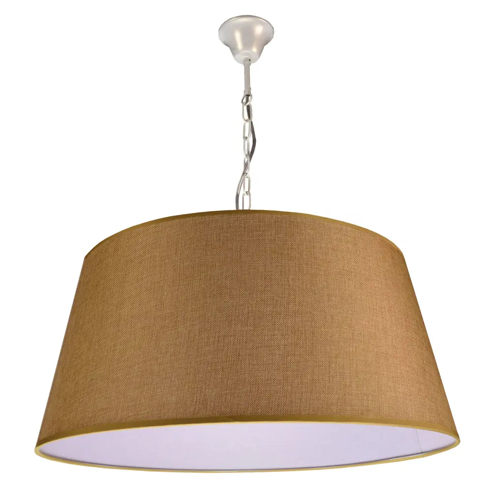 Подвесной светильник Светпромъ Е27 лен цвет коричневый/золото STLM-2047324 - Вид №1