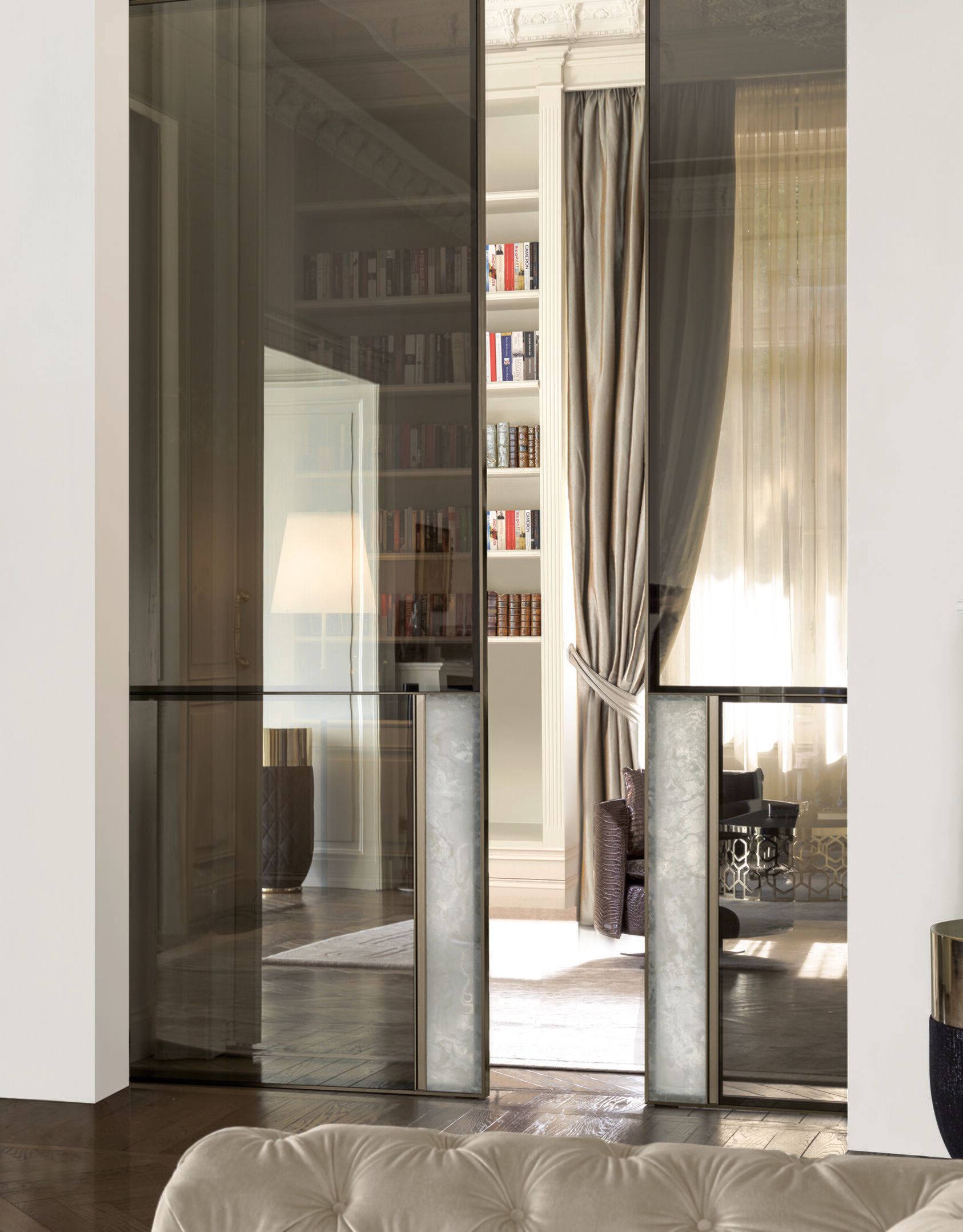 Стеклянная дверь Longhi Алюминиевые шикарные двери ARCH-00064230 - Вид №1