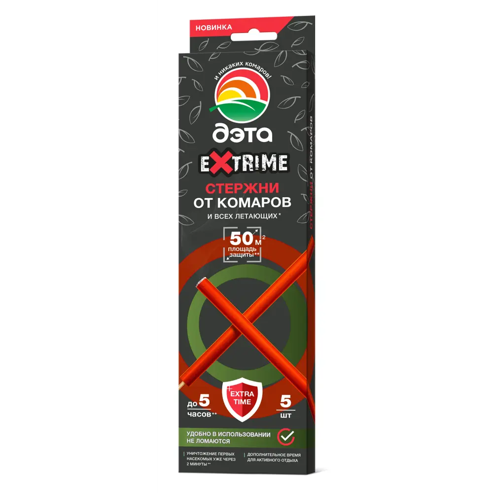 Инсектицид для защиты от комаров Дэта Extrime стержни 5 шт. 89425957 STLM-2199310 Santreyd 