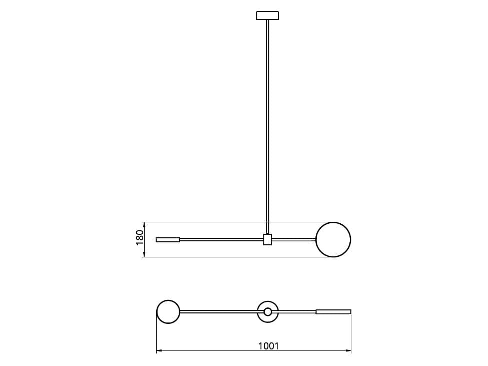 Металлический светодиодный потолочный светильник ручной работы Cameron Design House Motion ARCH-00091298 - Вид №9