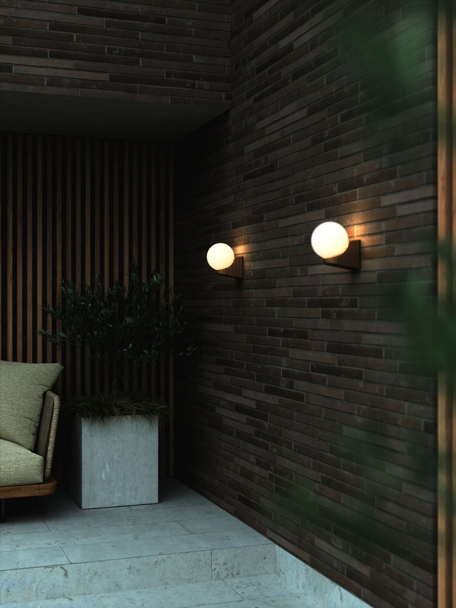 Алюминиевая наружная настенная лампа Nordlux HAYLEY ARCH-00059656 - Вид №4