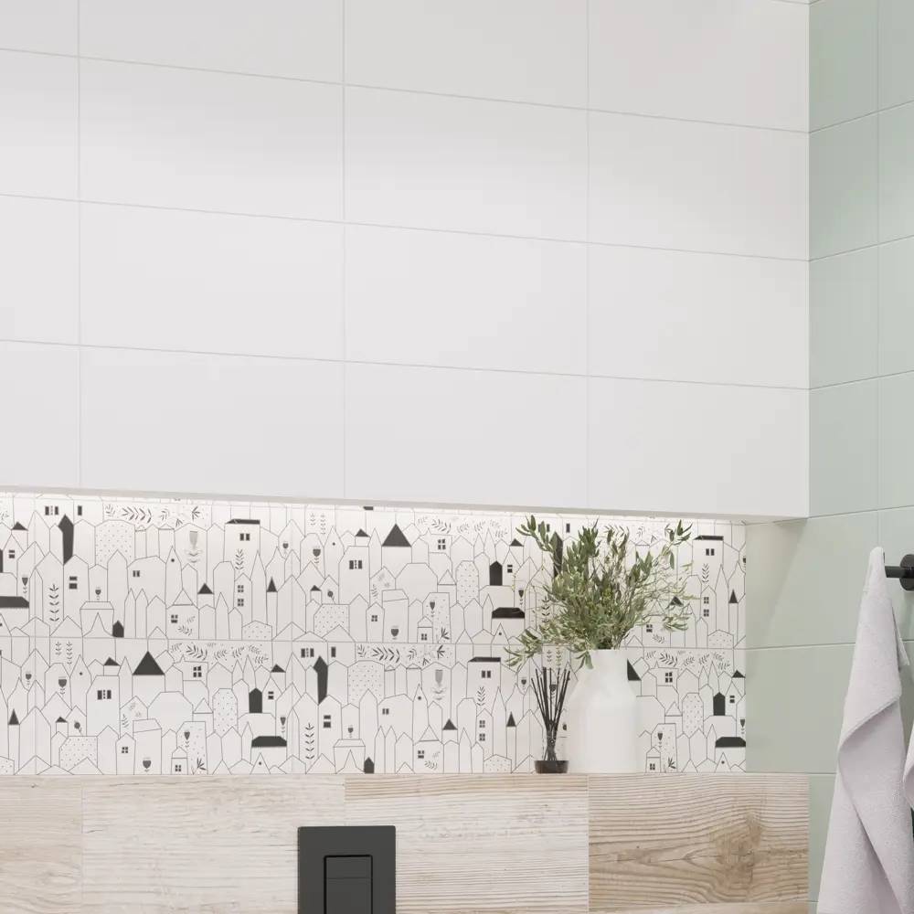 Плитка настенная LB Ceramics Моана 19.8x39.8 см 1.81 м² матовая цвет белый Play Моана STLM-2130830