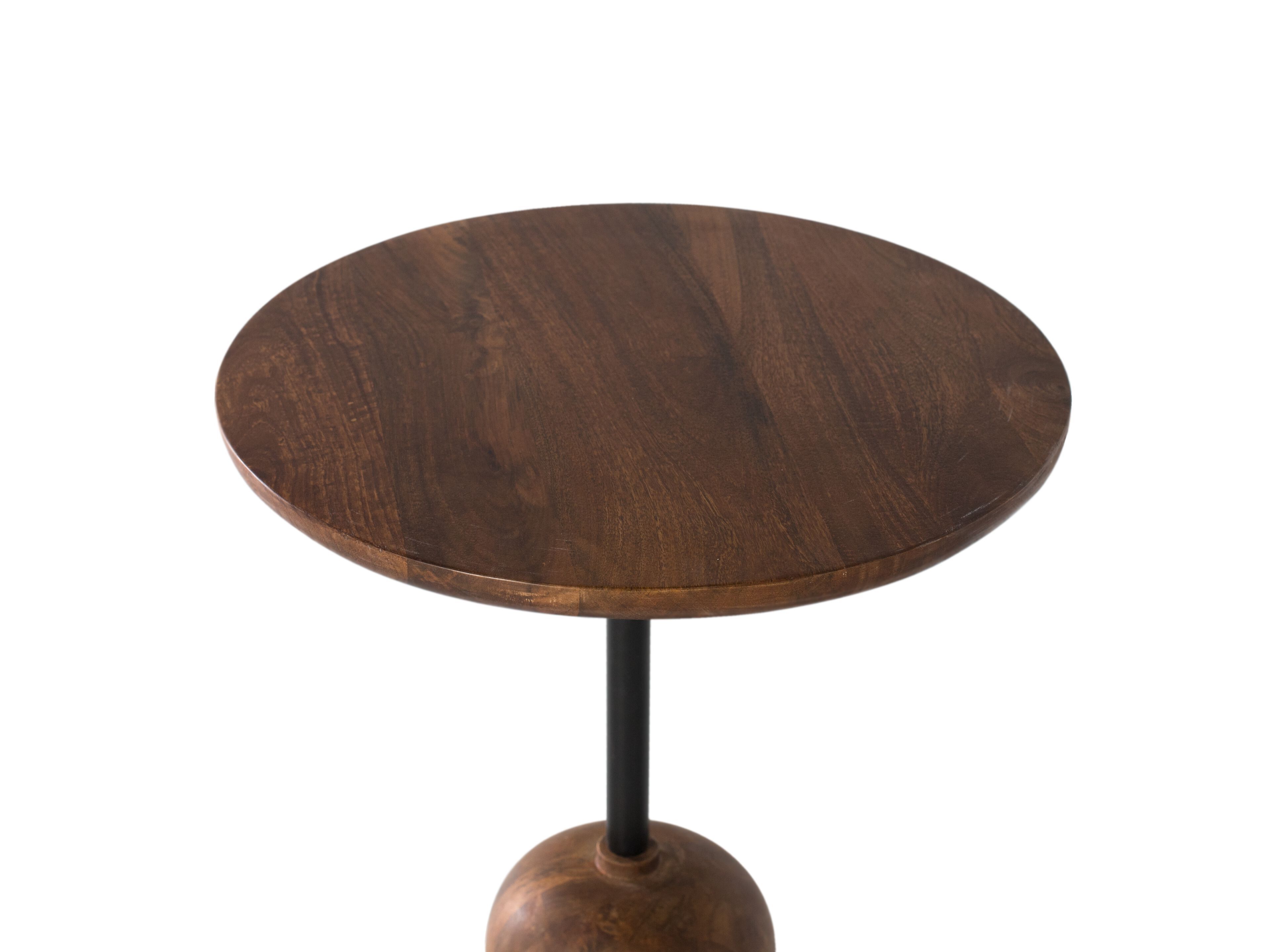 Высокий круглый журнальный столик из манго Giner y Colomer 1745 ARCH-00085220 - Вид №1