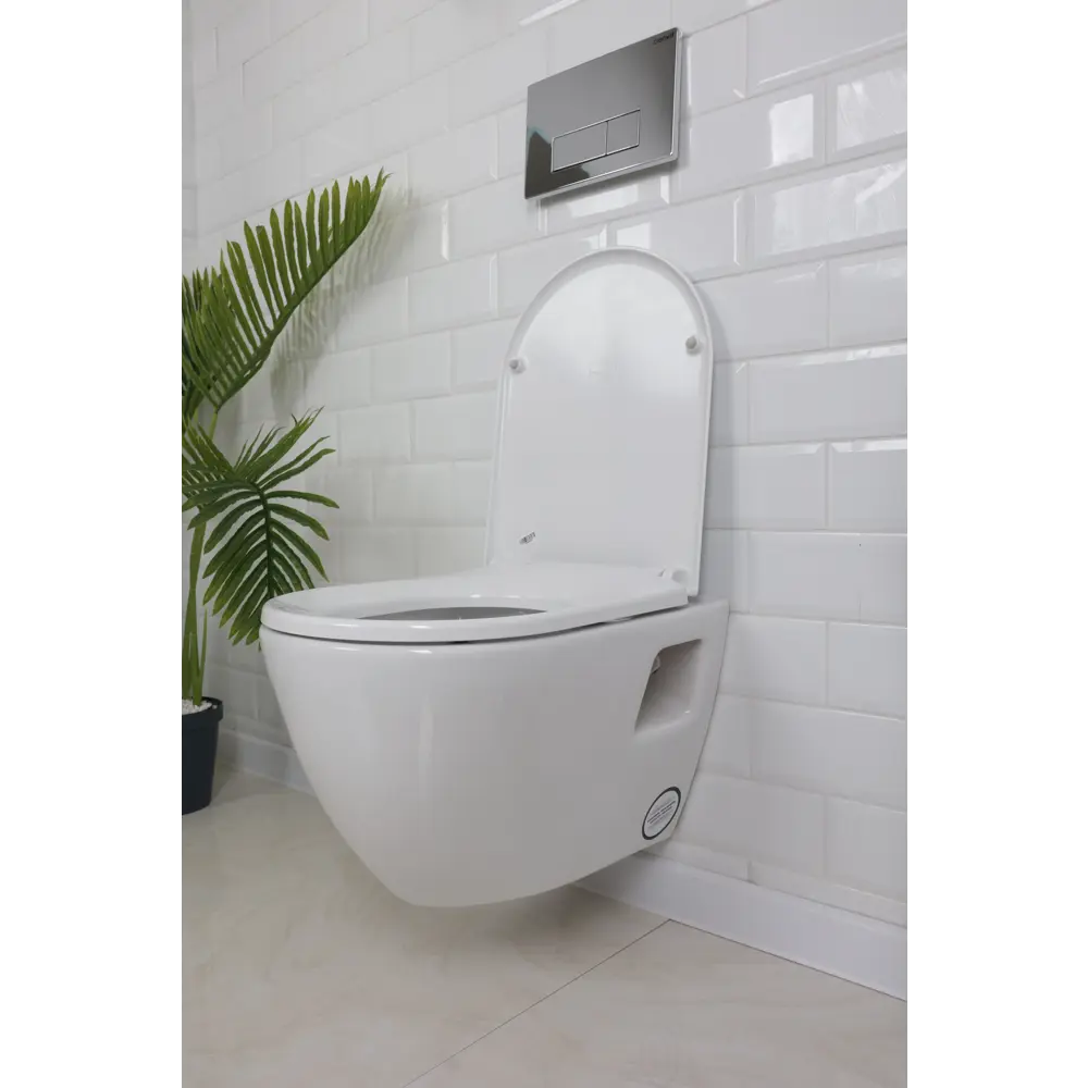 Комплект инсталляция с унитазом Creavit Terra TP325-11CB00E-0000, с микролифтом, клавиша цвет хром STLM-2158332 - Вид №3