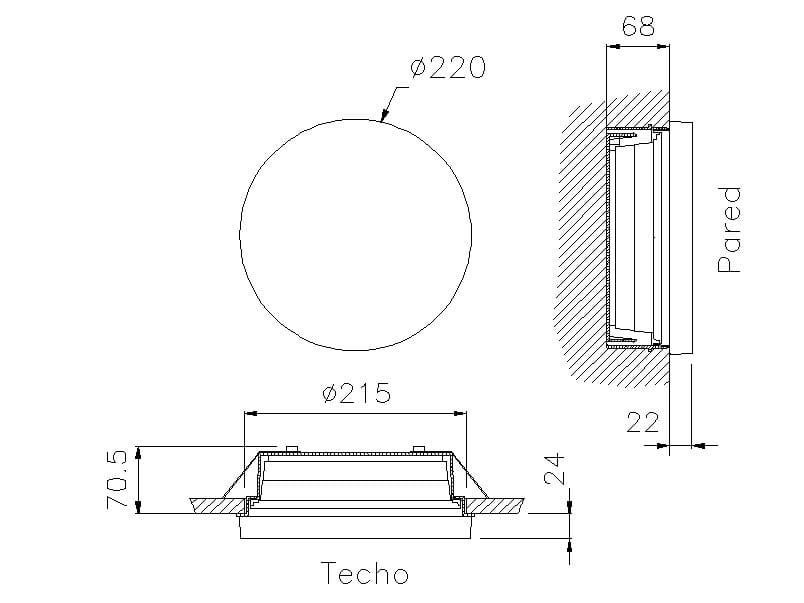 Утопленный потолочный светодиодный аварийный свет DAISALUX SOL ARCH-00108100 - Вид №2
