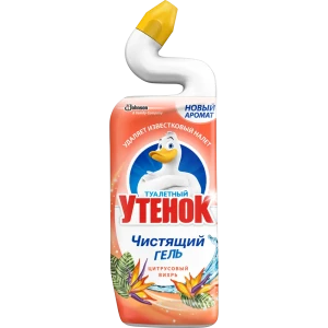 Чистящий гель для унитаза Туалетный утенок «Цитрусовый вихрь» 750 мл