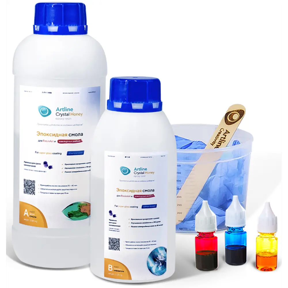 Смола эпоксидная для ювелирных работ Artline Creativity Honey 1 кг STLM-2070324