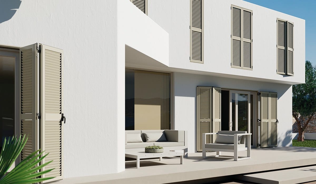 Алюминиевые жалюзи с фиксированными ламелями Saxun EFORUS ARCH-00041125 - Вид №2