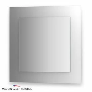 Зеркало с фацетом 10 mm на белом основании