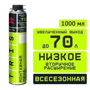 91365376 Пена монтажная профессиональная Tris Pro-70 всесезонная 1000 мл STLM-1542244