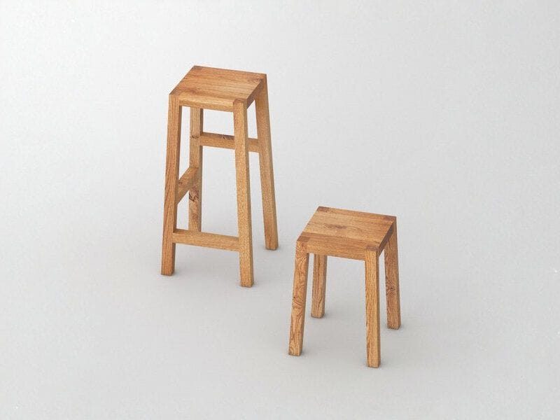 Высокий стул из массива дерева Vitamin Design TANTUM ARCH-00060411 - Вид №2