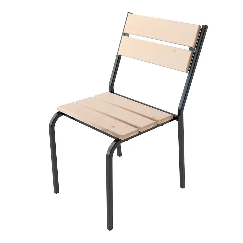 Cтул Ubc group Forest 59х46х79 см дерево/железо бесцветный STLM-2076075