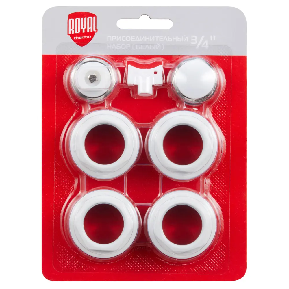 Монтажный комплект для радиатора Royal Thermo 3/4" сталь белый 7 шт STLM-2200650