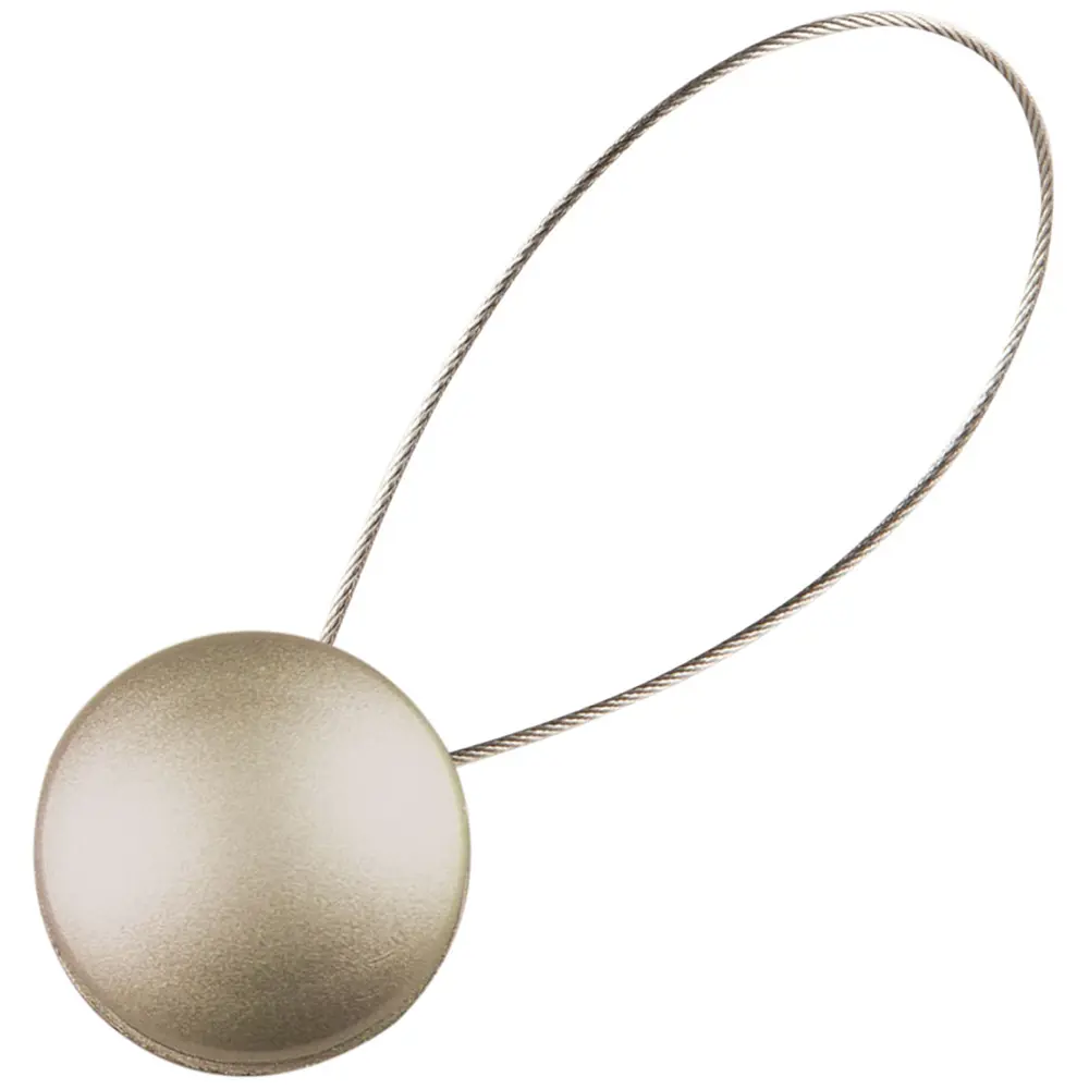 Клипса магнитная с тросом однотонная сатин ТОРГОВЫЙ ДОМ ТЕКСТИЛЬ шарм STLM-2188887