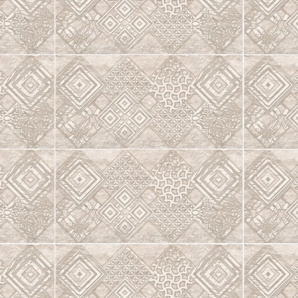 Декор настенный Azori Ascoli Grey Geometria 31.5x63 см матовый камень цвет серый STLM-2105848 - Вид №3