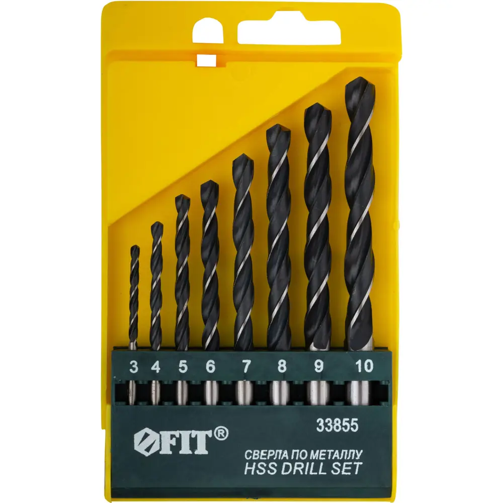 Набор сверл по металлу Fit 33855, 8 шт STLM-2065573