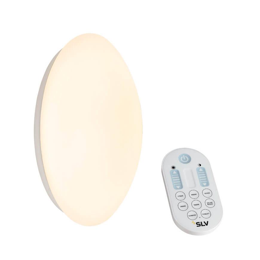 Потолочный светильник накладной с пультом белый Lipsy 134050 SLV LIPSY 00-3890407 Белый  - Вид №2