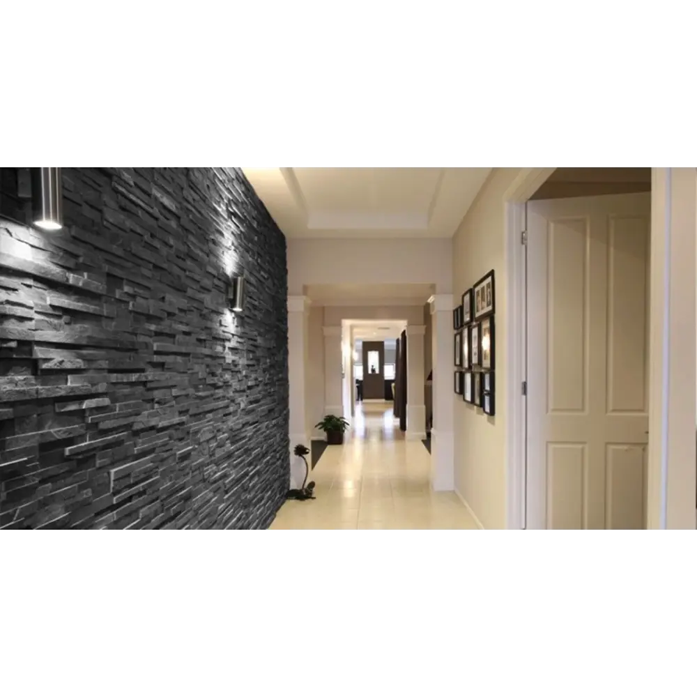 Камень натуральный сланец Pharaon черный 0.63 м² STLM-2123471 - Вид №2