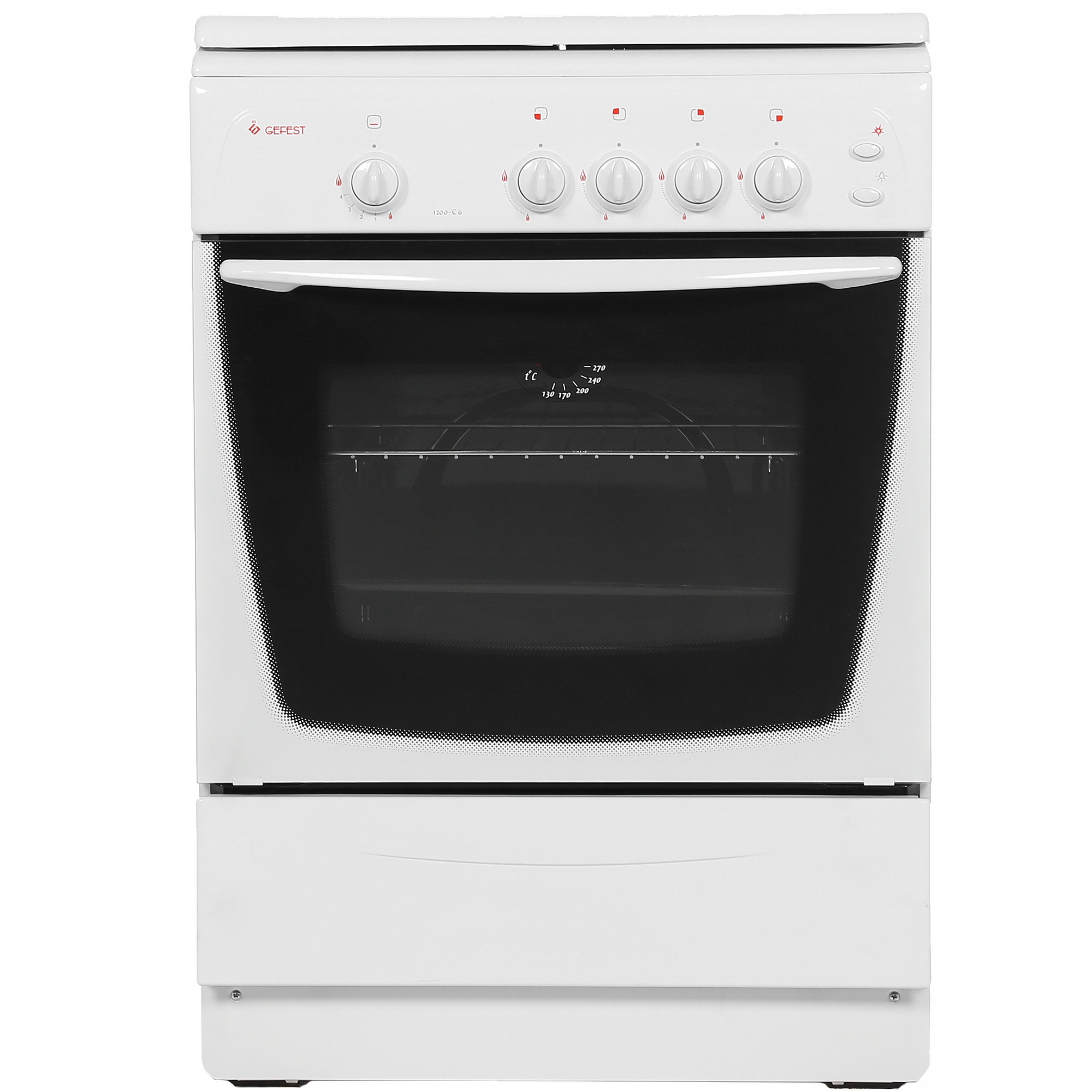 1115584 Газовая плита Gefest ПГ 1200-С6 К33 белый STDN-0036794