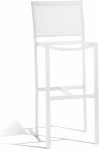 MNST184 Барный стул 80 белый текстиль белый Manutti Latona