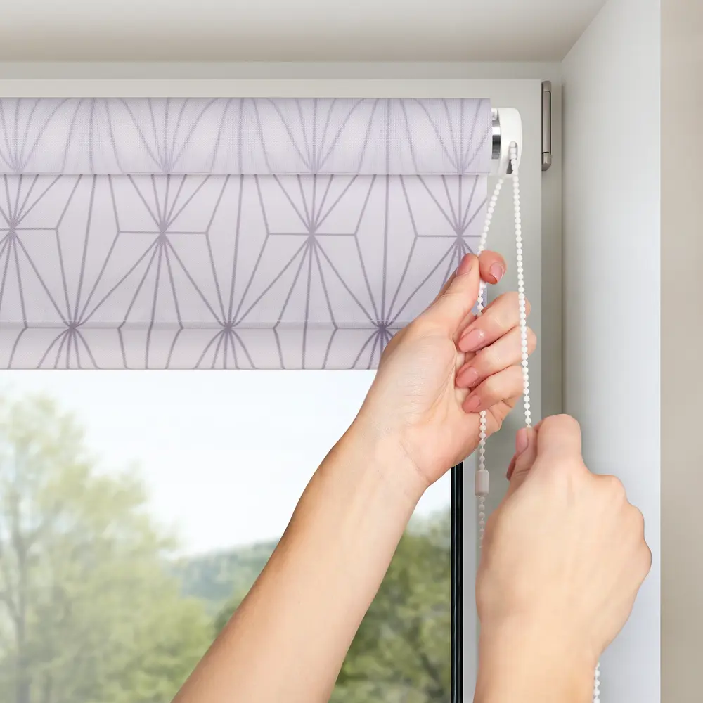 Штора рулонная «Трэлис» 100x160 см, цвет серый PRAKTO STLM-2191587 - Вид №2