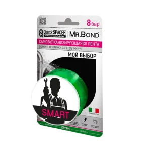 Гидроизоляционная лента Qs mr.Bond 201250000 Smart цвет прозрачный 25 мм x 3 м