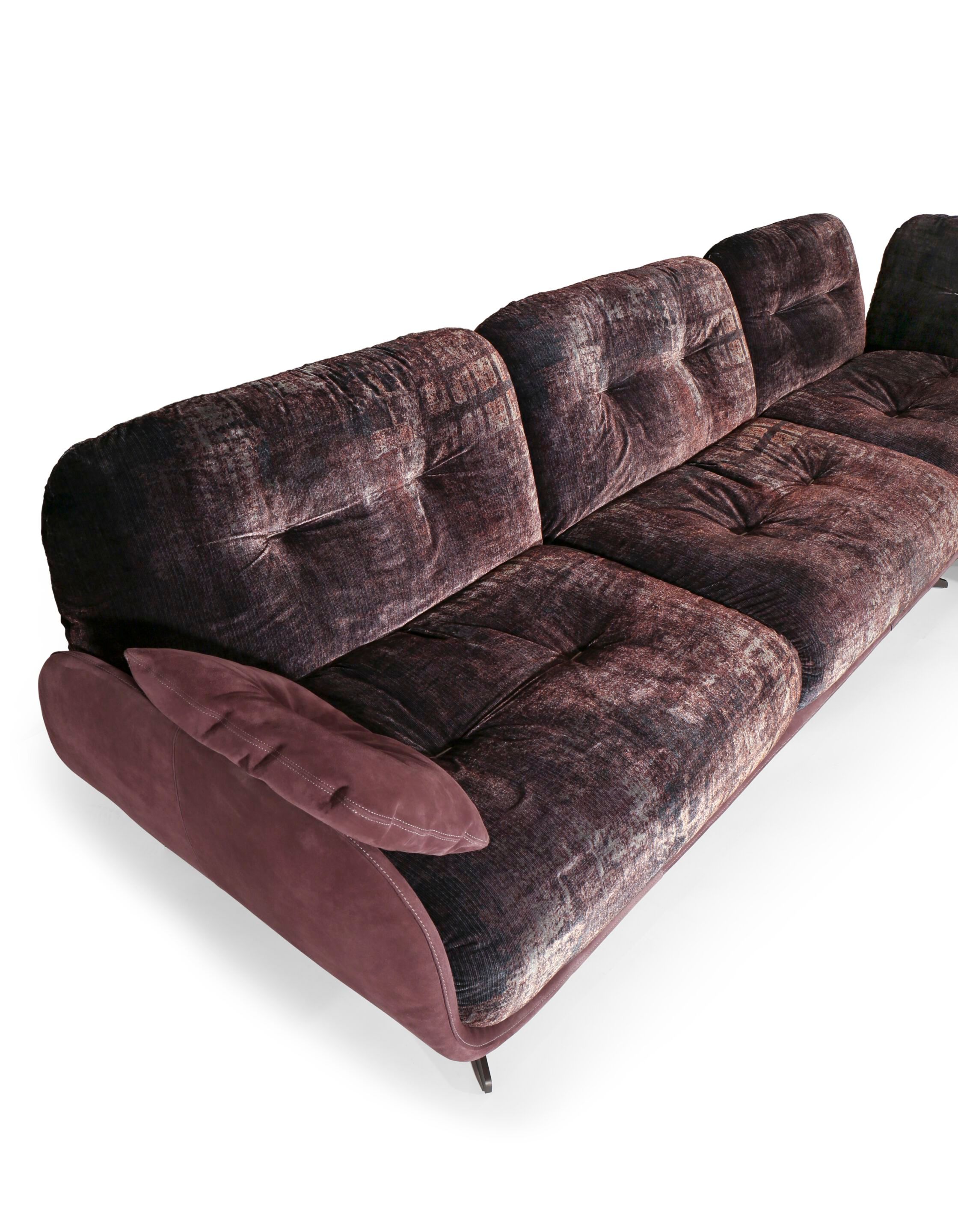 Бархатный угловой диван Borzalino Ayton ARCH-00144520 - Вид №5