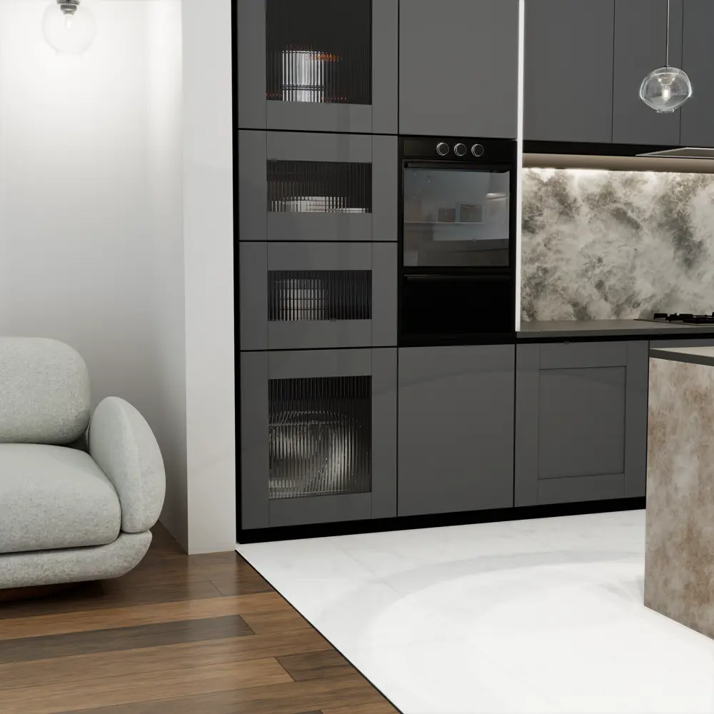 Дверь Лион Реймс 59.4x38x1.6 см ДСП цвет серый 89451583 STLM-2115278 Santreyd - Вид №6