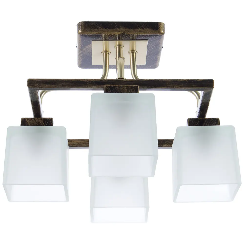 Люстра Вязель 4xЕ14x60 Вт, цвет антик/чёрный СВЕТУС STLM-2086504