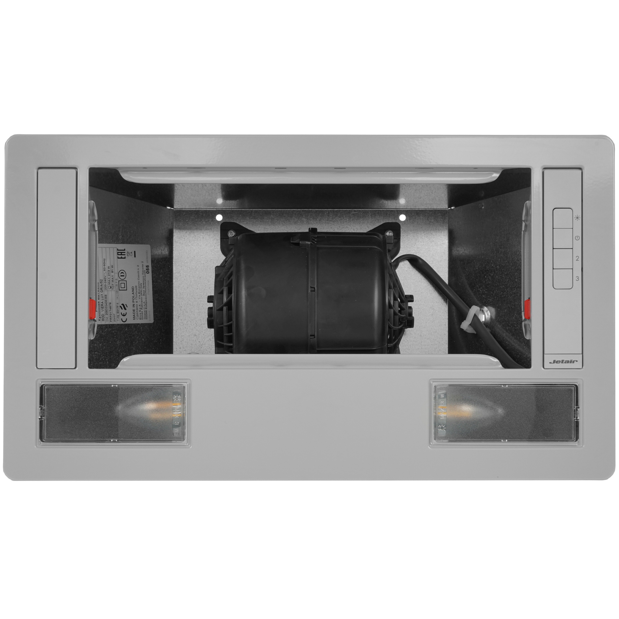 5352810 Вытяжка полновстраиваемая Jetair VIERA LUX GR/A/52 серый STDN-0090978 - Вид №6