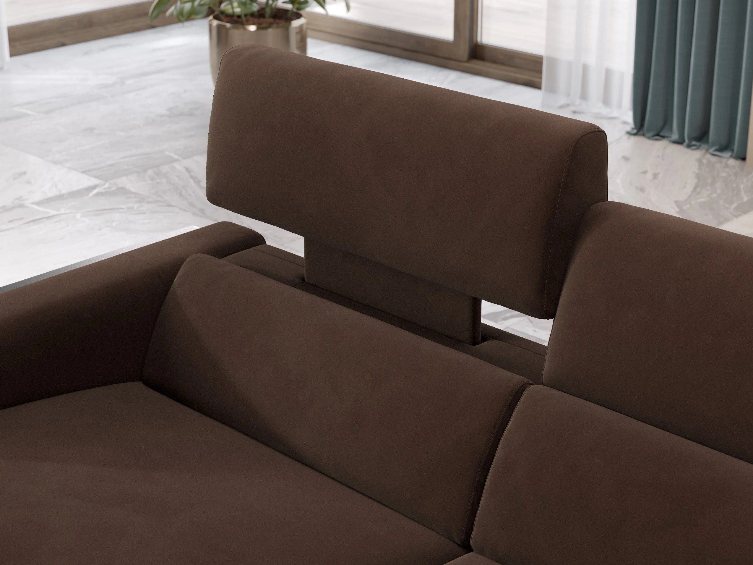 Тканевый диван с полуостровом Sofanella MILO ARCH-00051760 - Вид №1