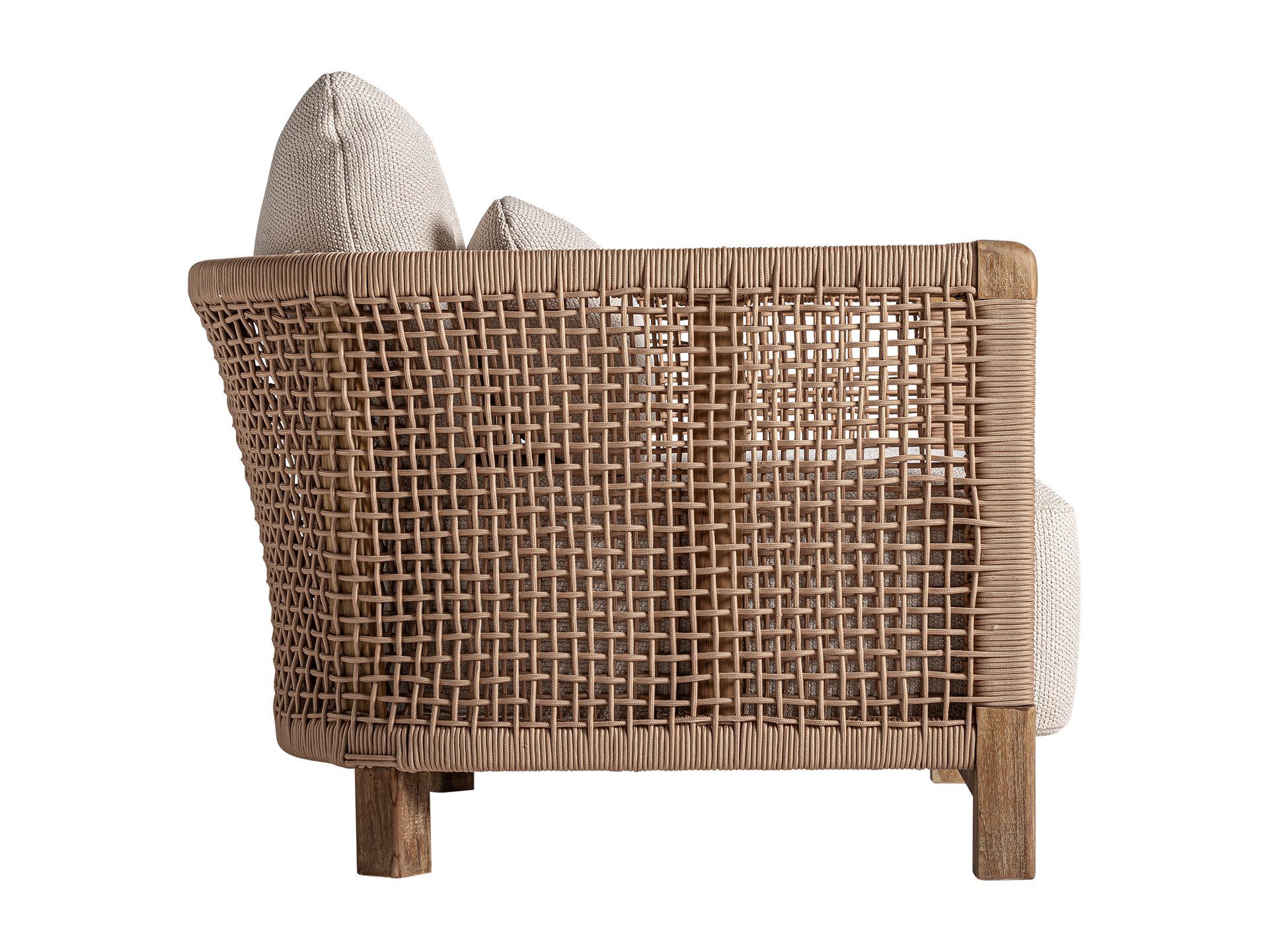 Кресло из ткани и дерева с подлокотниками Vical Home Trena ARCH-00011121 - Вид №1