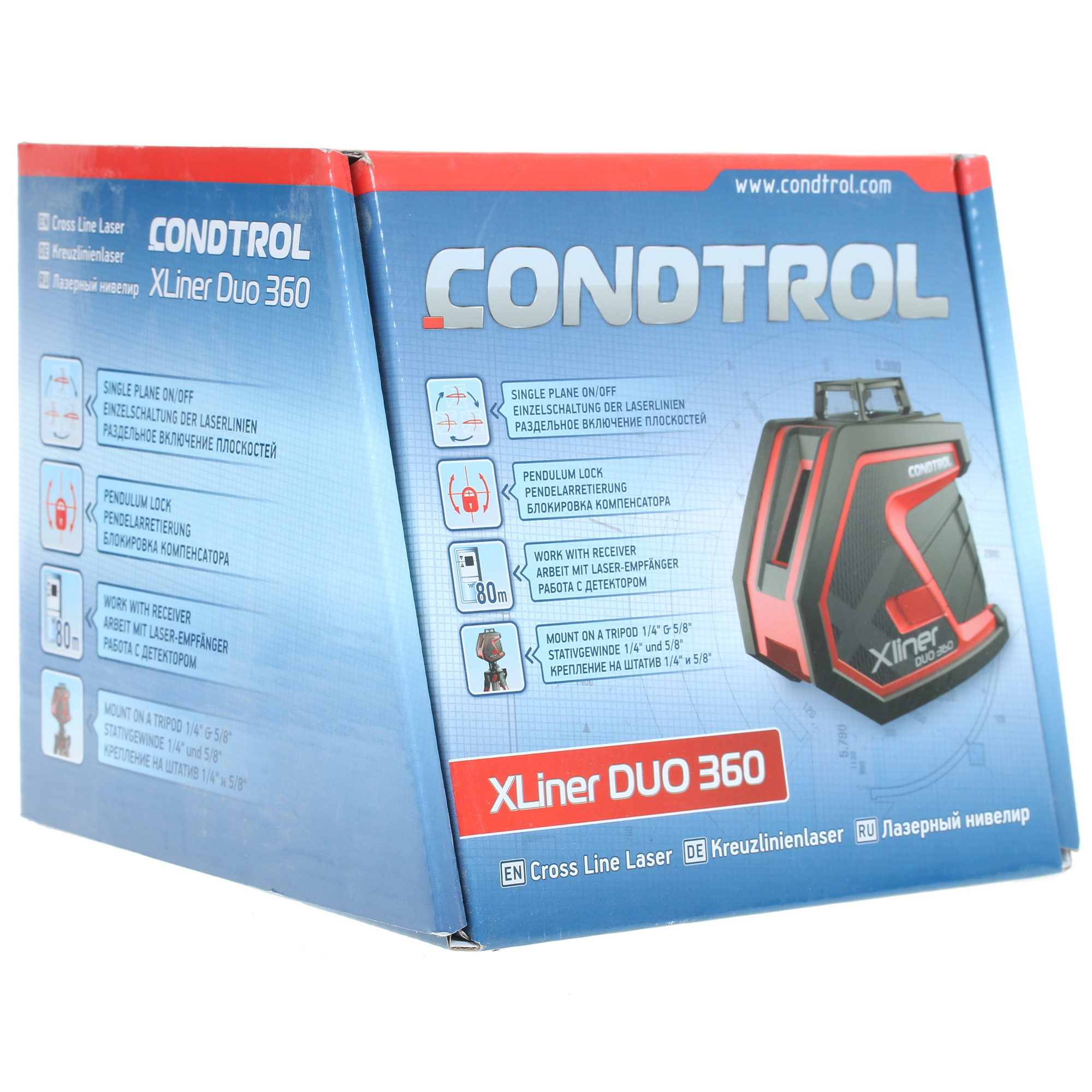 Лазерный нивелир Condtrol Xliner Duo 360 1097543 STDN-0064876 - Вид №9