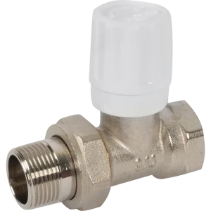 Вентиль регулирующий для радиатора прямой Euros 3/4" латунь