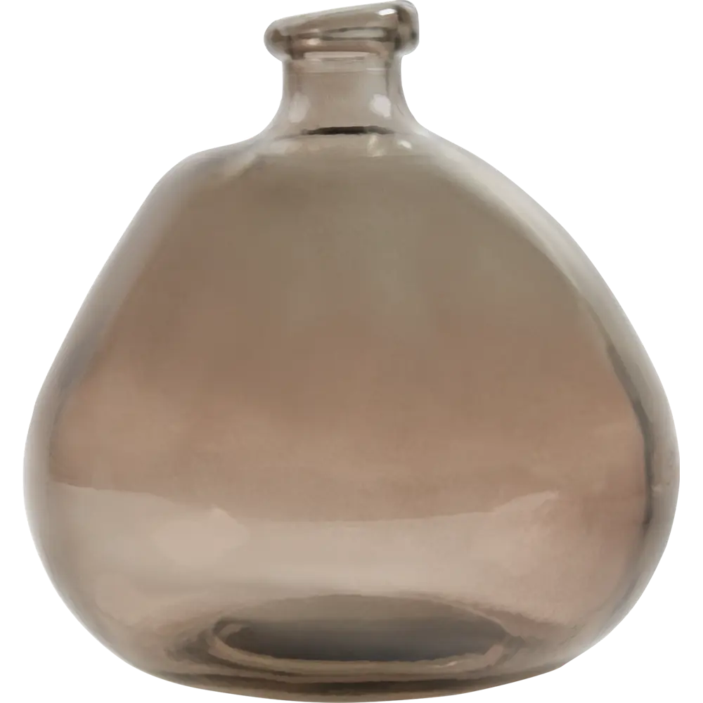 Ваза из переработанного стекла, цвет серый Atmosphera STLM-2054210 - Вид №1