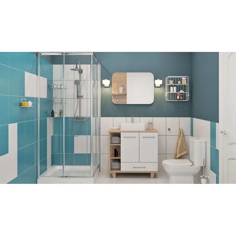 Полка для ванной 25x8.5x12.5 см цвет белый Santreyd Ferro STLM-2061728 - Вид №4