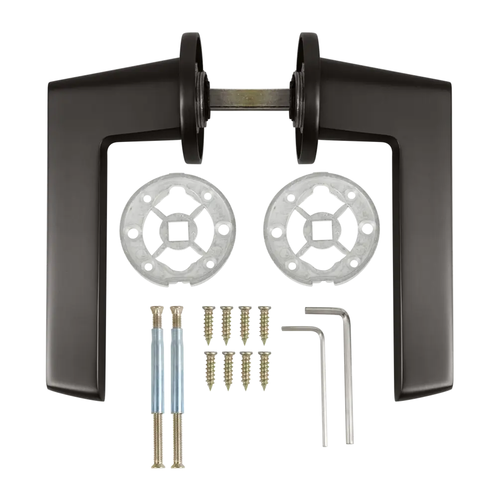Дверные ручки Edson EDS-86B-R2 графит для межкомнатных дверей 85169297 STLM-0059361 - Вид №1