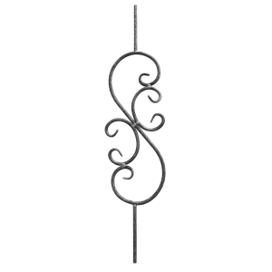 Балясина кованая Лоза S-образная 220x900x15 мм
