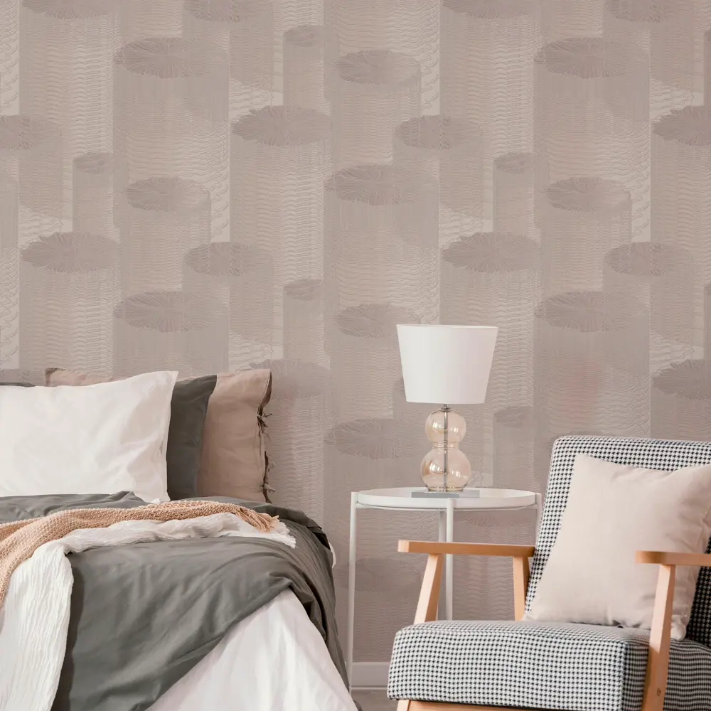 ОБОИ 1,06Х10М ФЛИЗ FLOW БЕЖ OR8024-01 ORNAMY STLM-2132083 - Вид №2