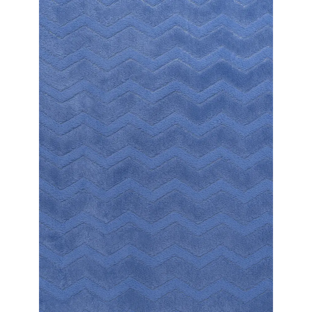 Плед Зигзаг 200x220 см фланель цвет голубой TEXREPUBLIC STLM-2087392 - Вид №2