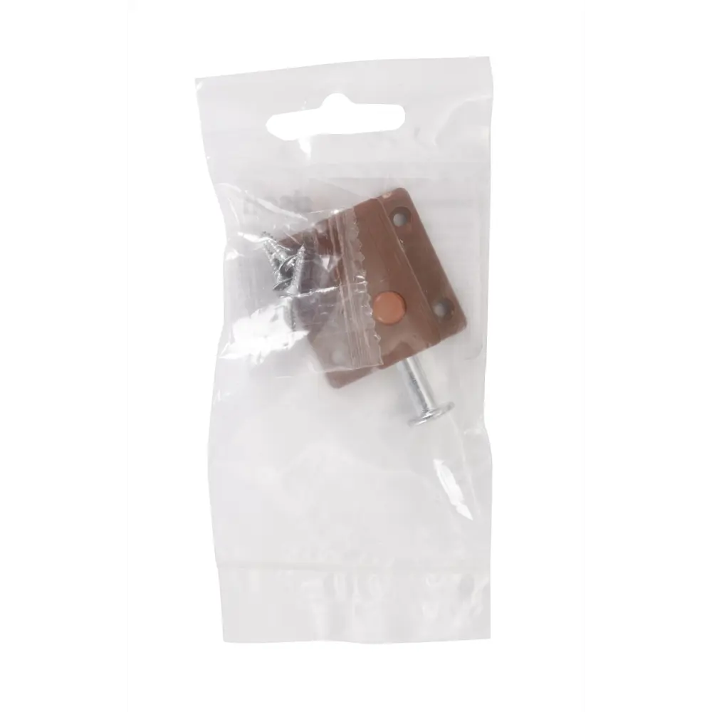 Задвижка мебельная Edson 35 мм пластик коричневый Santreyd STLM-2024604 - Вид №3