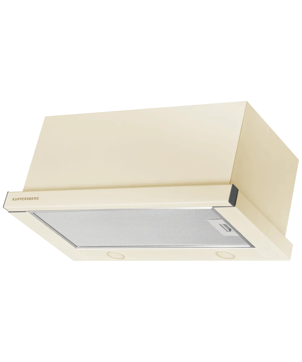 9121490 Вытяжка телескопическая Kuppersberg SLIMTURBO 60 C бежевый/бежевый STDN-0024181 - Вид №1