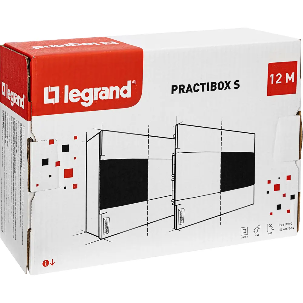 Щит распределительный встраиваемый Legrand Practibox S 12 модулей IP40 пластик цвет дымчатый STLM-2064599 - Вид №4