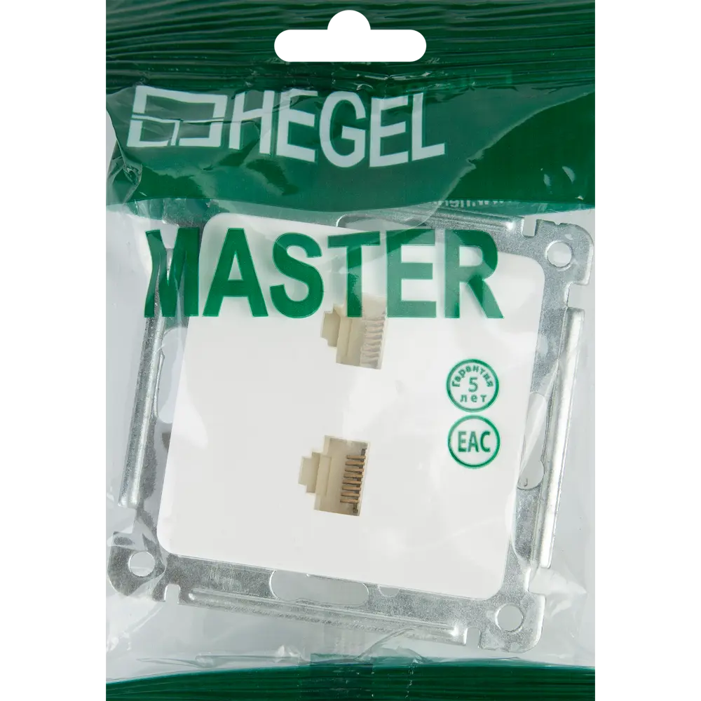 Розетка компьютерная встраиваемая Hegel РСКК-440 цвет белый STLM-2006379 - Вид №4