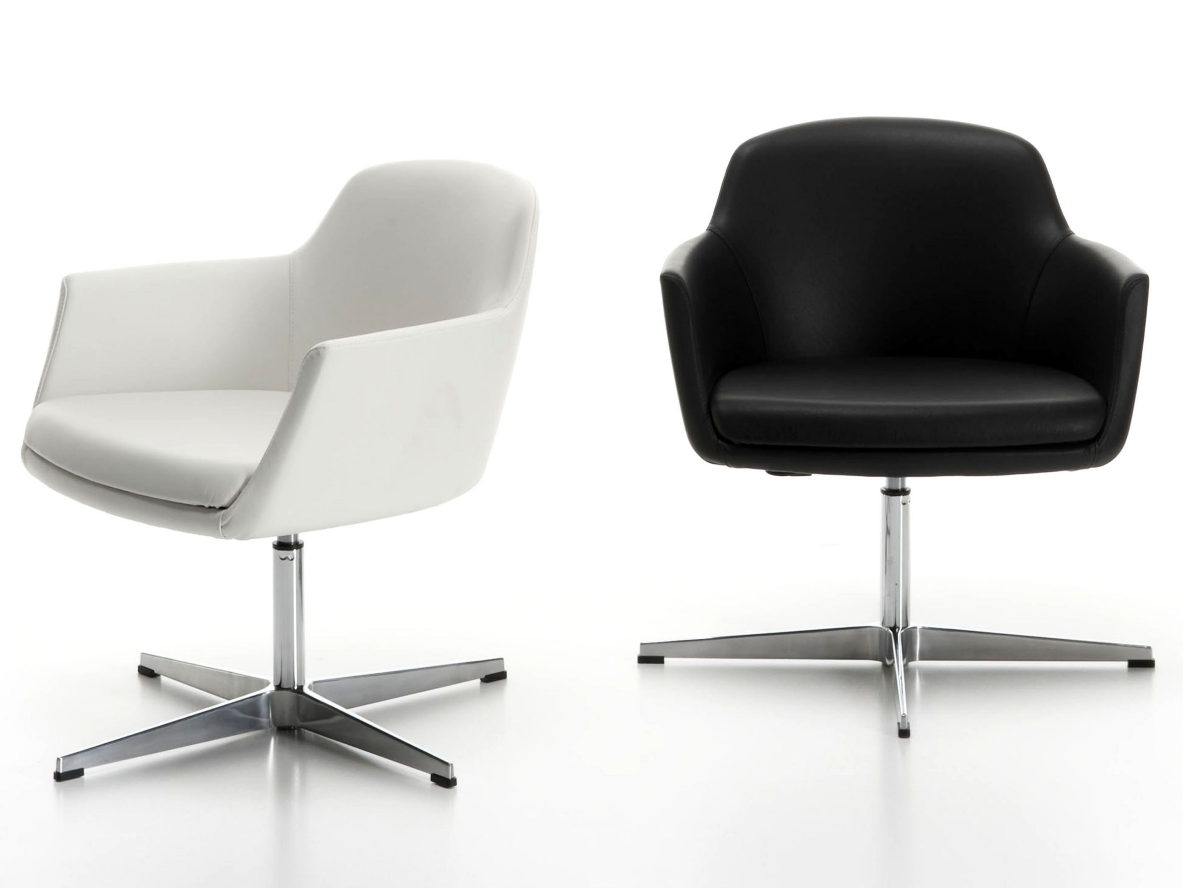 Кожаный поворотный стул Manerba ARCH-00080510