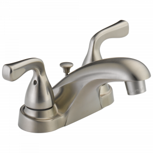 B2511LF-SSPPU-ECO Смеситель для ванной комнаты с двумя ручками Delta Faucet Foundations Нержавеющая сталь