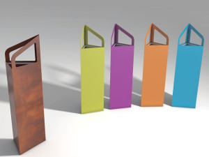 Стальная стойка для мусора / зонт