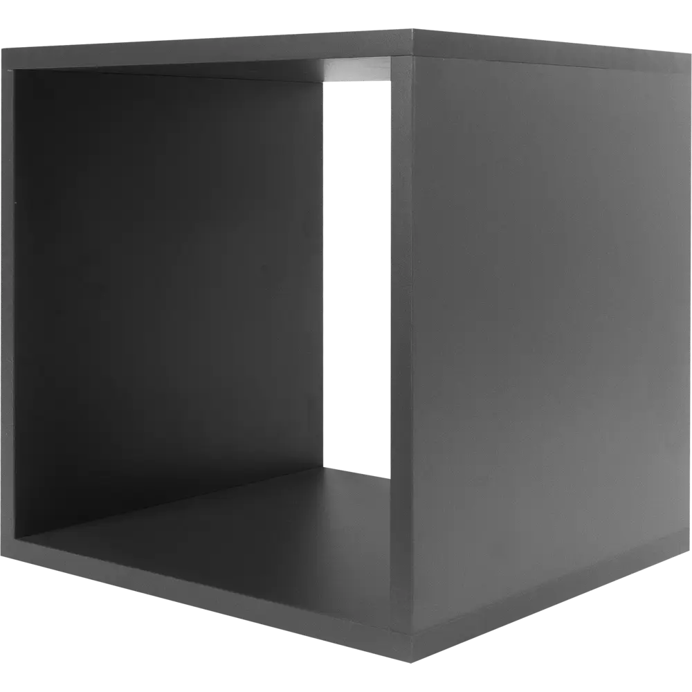 Стеллаж Spaceo KUB 1 секция 36x36x31.7 см ЛДСП цвет серый STLM-2117374 - Вид №2