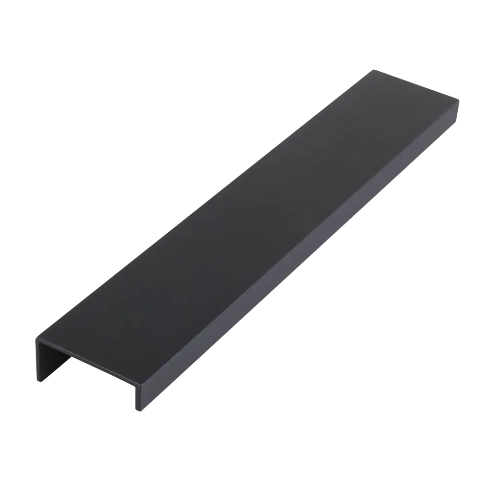 Мебельная ручка-профиль черная 160 мм PLASTIGY STLM-2013077